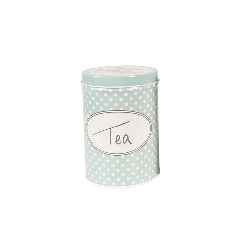 Металическая банка для чая Винтаж, 8*12 см, 6BL0111Tea