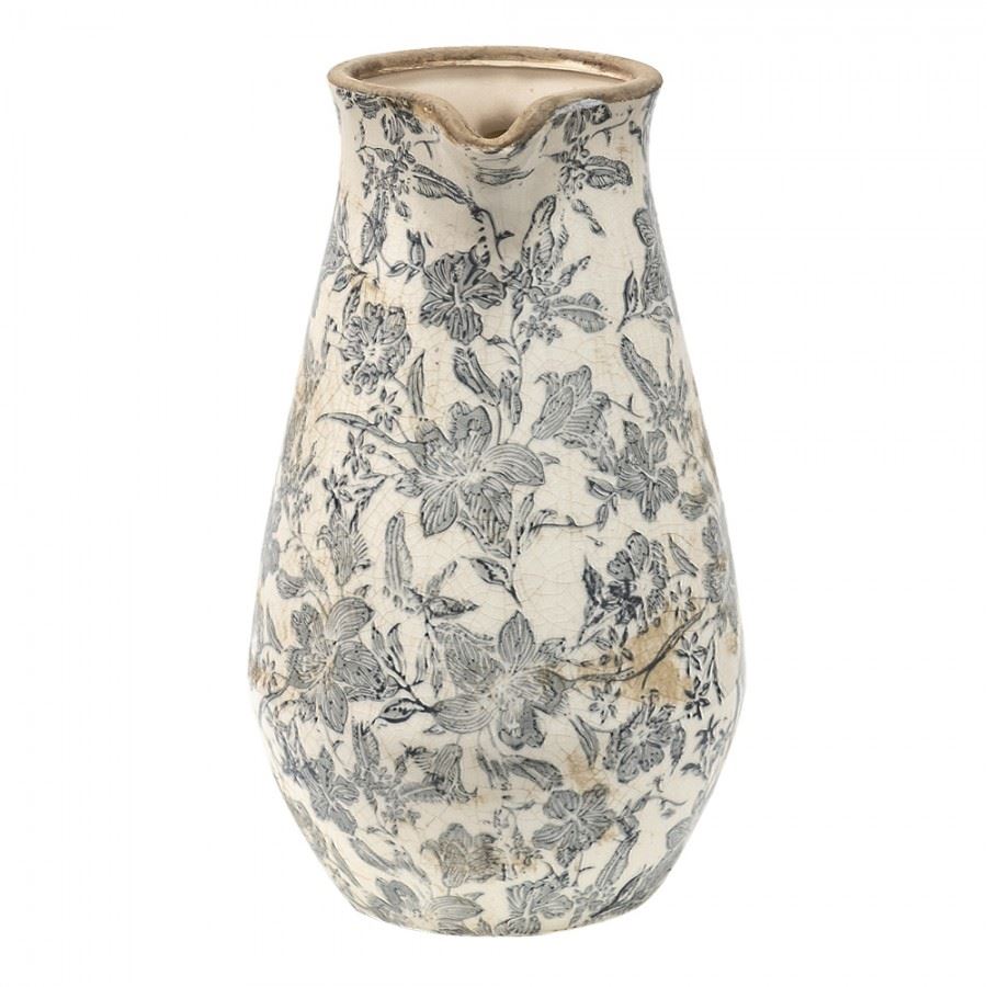 Декоративный керамический кувшин в винтажном стиле Pastel Blue, 24*17*30 см, 6CE1444L