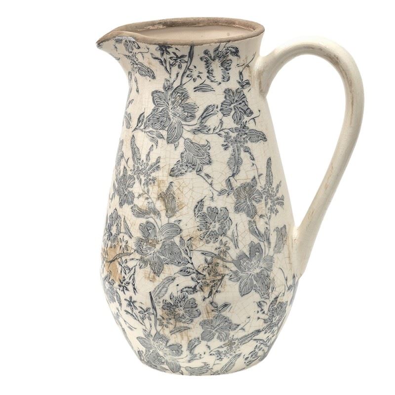 Декоративный керамический кувшин в винтажном стиле Pastel Blue, 24*17*30 см, 6CE1444L