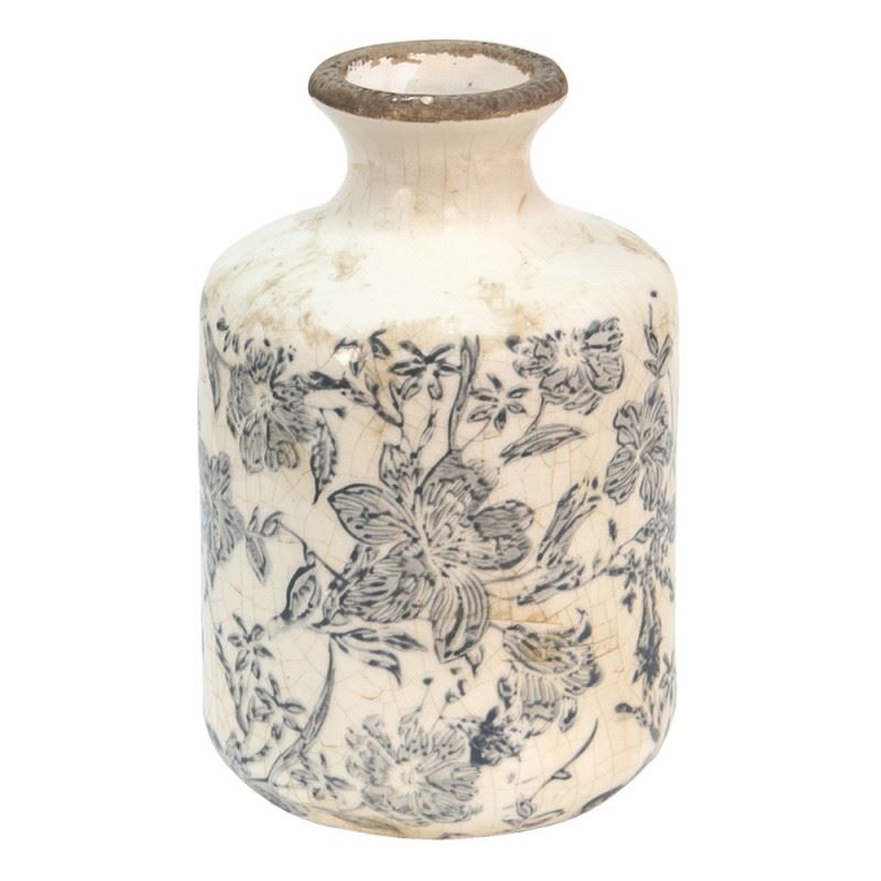 Декоративная керамическая ваза в винтажном стиле Pastel Grey, 11*17 см, 6CE1449S