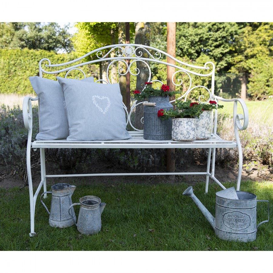 Керамічне кашпо для квітів в вінтажному стилі Pastel Grey, 12*12 см, 6CE1459S