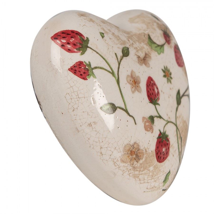 Керамічна фігурка Серце Strawberries, 11*11*4 см, 6CE1637