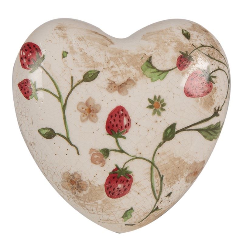 Керамічна фігурка Серце Strawberries, 11*11*4 см, 6CE1637