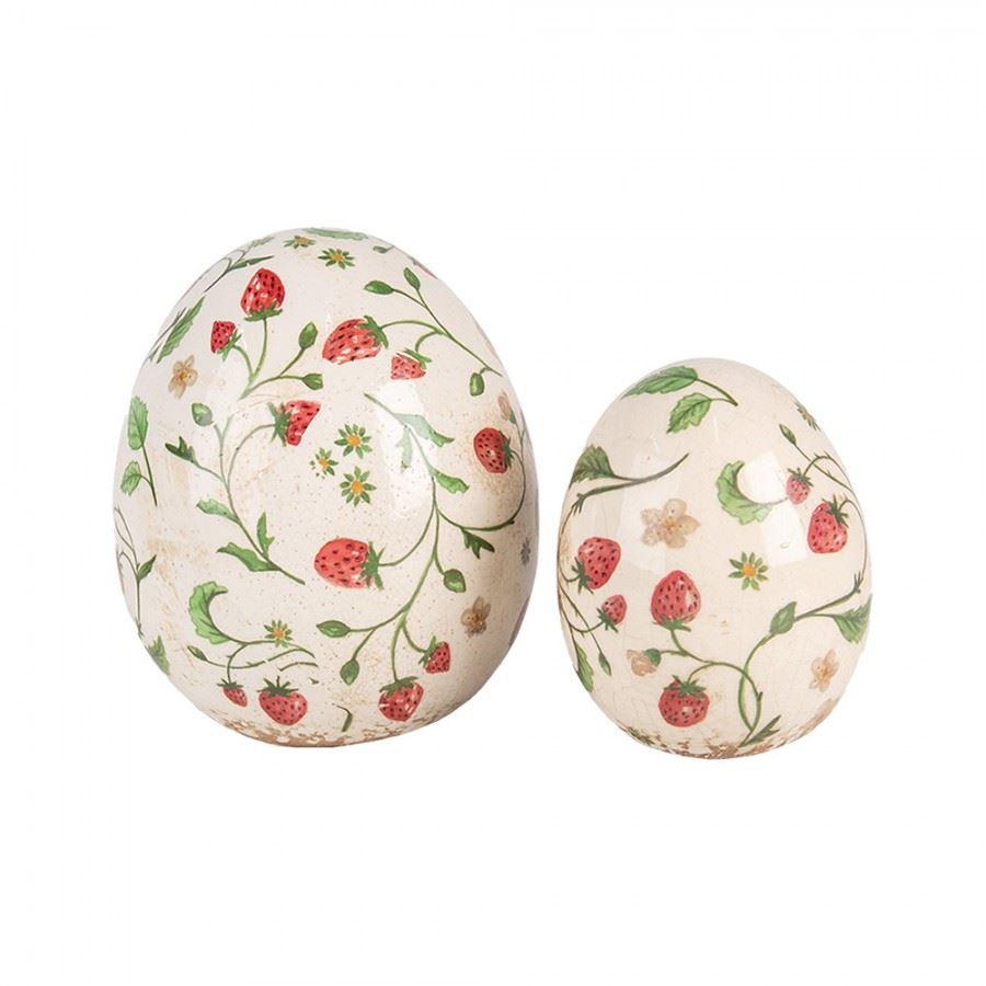 Керамическая фигурка Яйцо Strawberries, 14*16 см, 6CE1919L