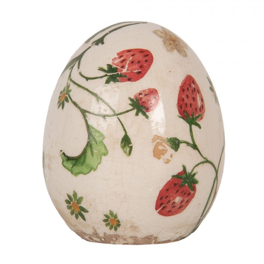 Керамічна фігурка Яйце Strawberries, 7*9 см, 6CE1919S