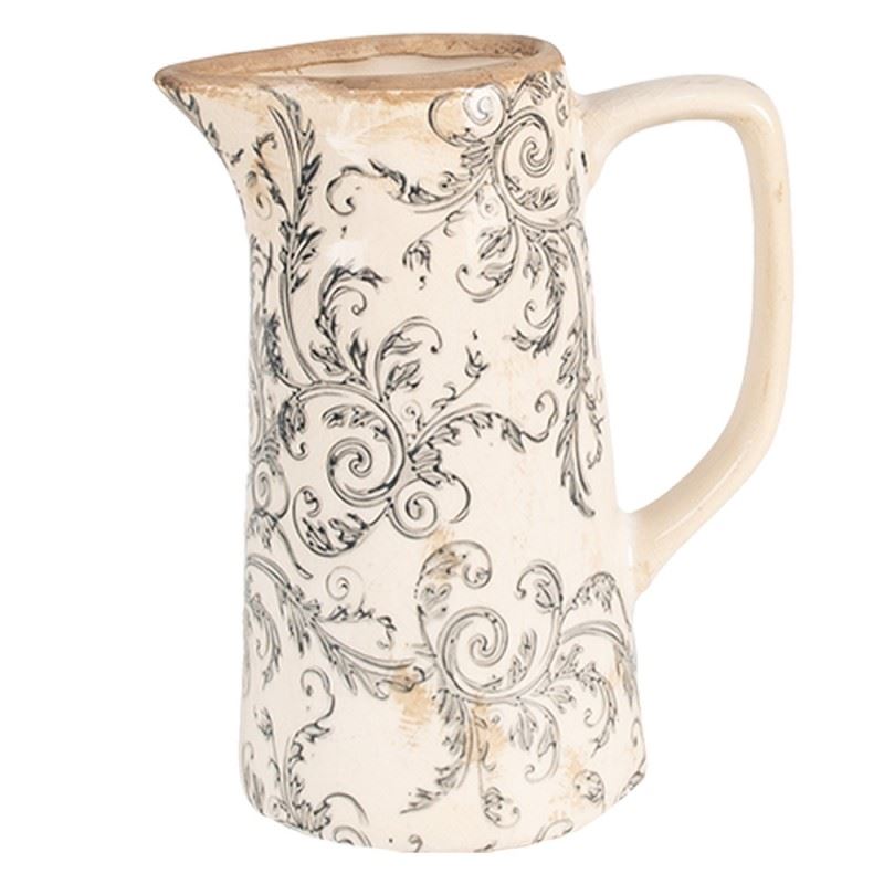 Декоративный керамический кувшин в винтажном стиле Pastel Grey, 16*11*20 см, 6CE1921M