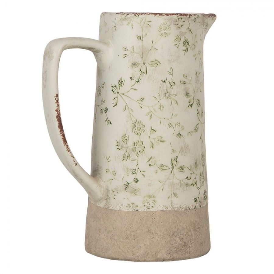 Декоративный керамический кувшин в винтажном стиле Pastel Green, 21*14*26 см, 6CE1924L