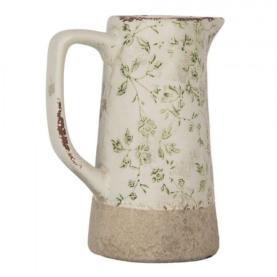 Декоративный керамический кувшин в винтажном стиле Pastel Green, 16*11*20 см, 6CE1924M
