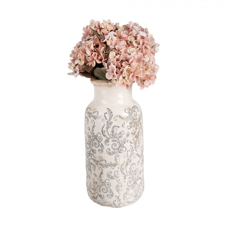 Декоративная керамическая ваза в винтажном стиле Pastel Grey, 15*32 см, 6CE1927L