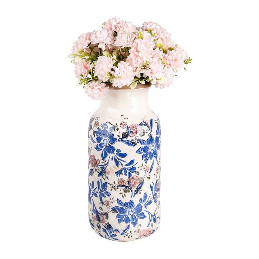 Декоративная керамическая ваза в винтажном стиле Blue Flowers, 15*32 см, 6CE1928L
