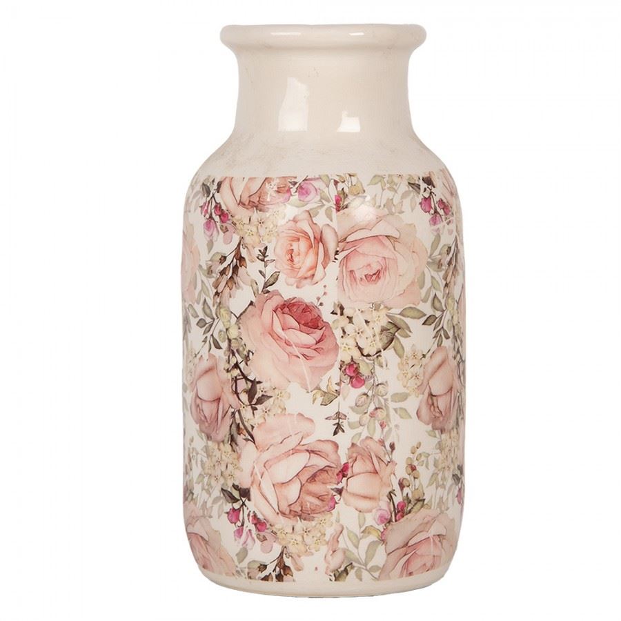 Декоративная керамическая ваза в винтажном стиле Roses, 14*26 см, 6CE1930M