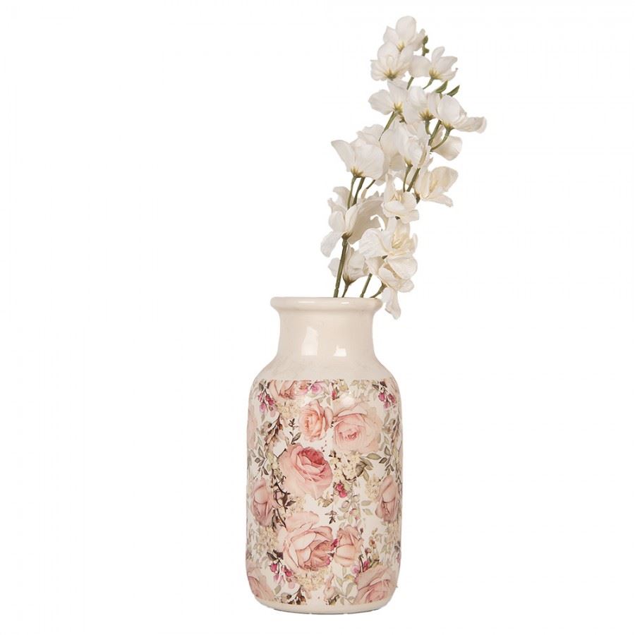 Декоративная керамическая ваза в винтажном стиле Roses, 14*26 см, 6CE1930M