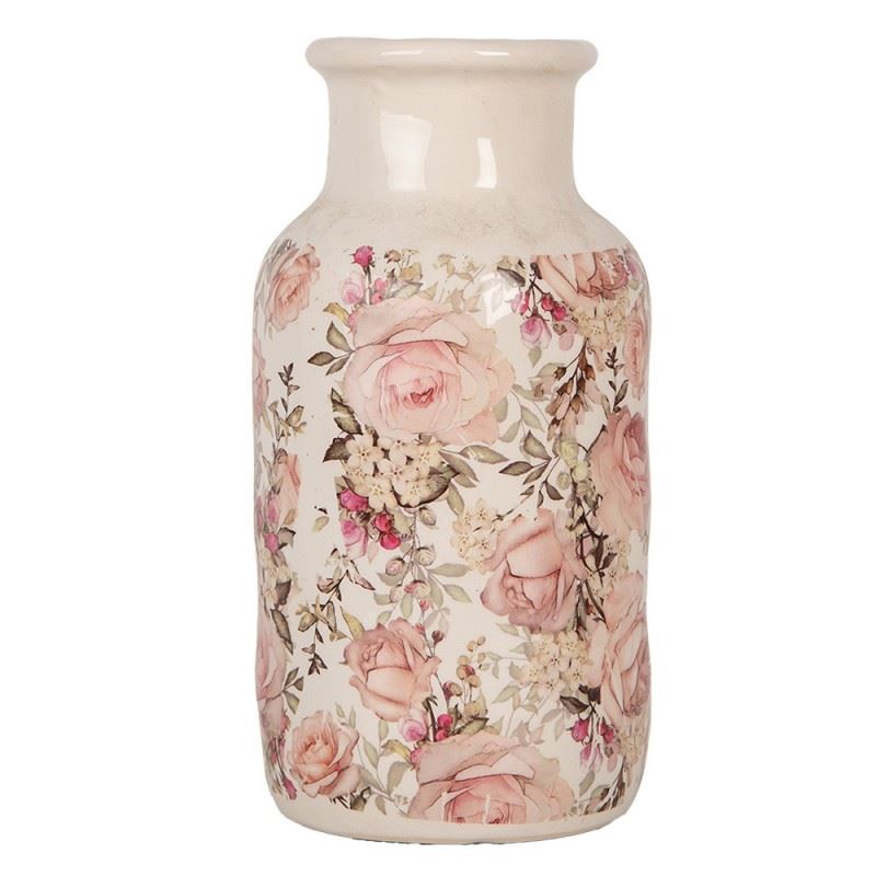 Декоративная керамическая ваза в винтажном стиле Roses, 14*26 см, 6CE1930M
