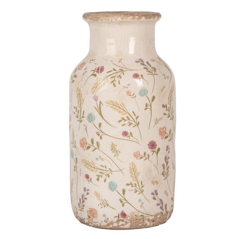 Декоративная керамическая ваза в винтажном стиле Colored Flowers, 14*26 см, 6CE1931M