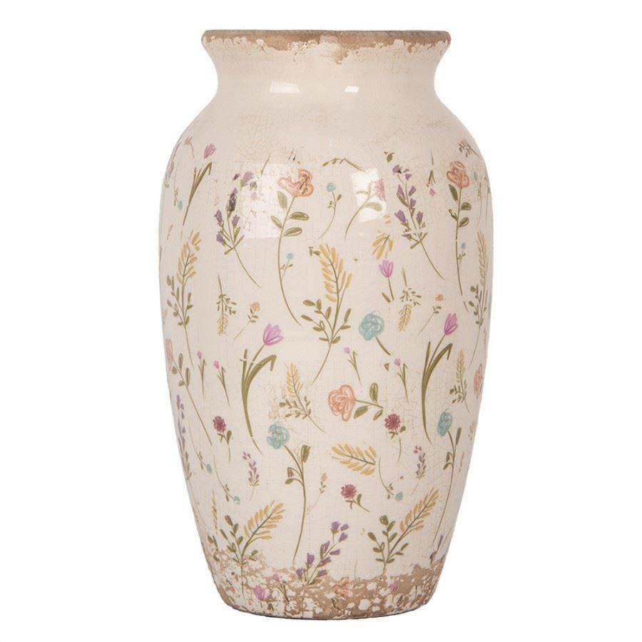 Декоративная керамическая ваза в винтажном стиле Colored Flowers, 16*27 см, 6CE1941S