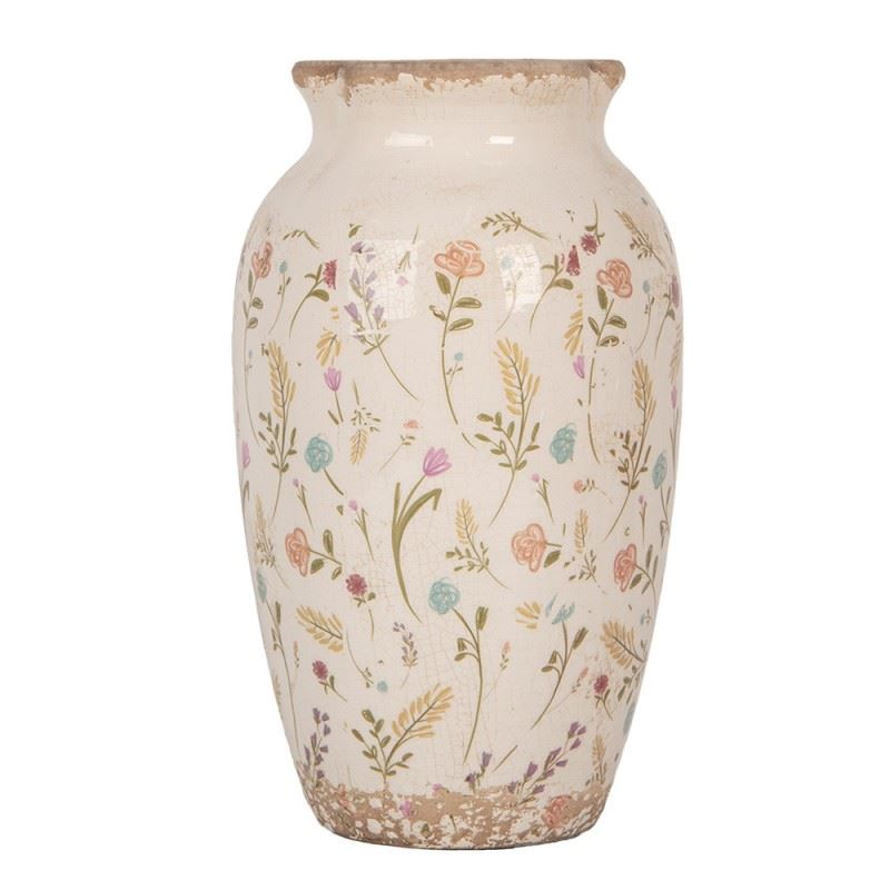 Декоративная керамическая ваза в винтажном стиле Colored Flowers, 16*27 см, 6CE1941S