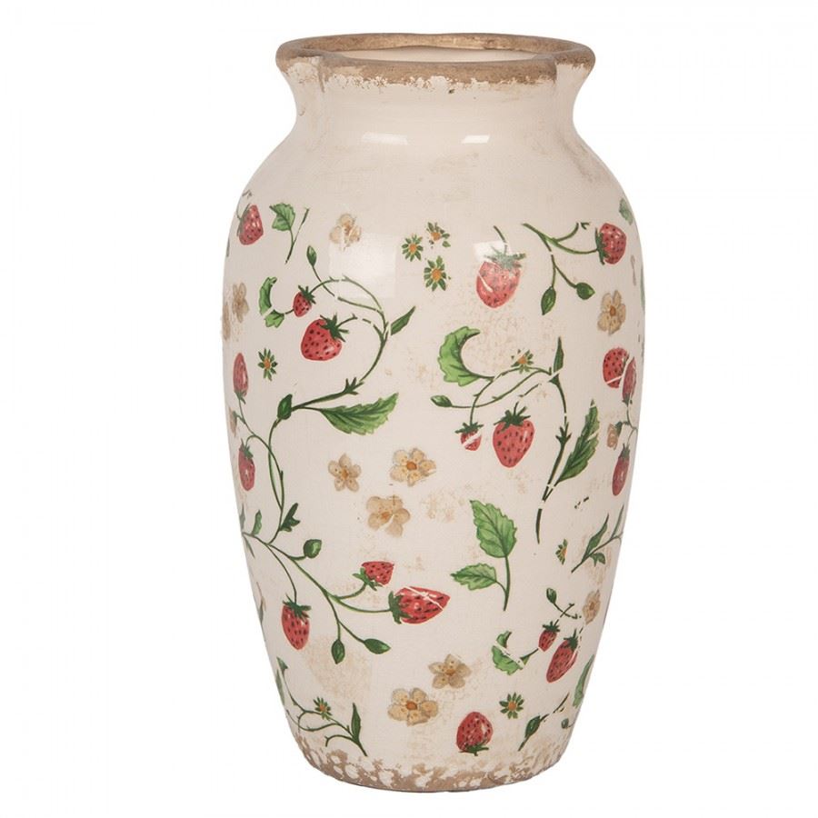 Декоративная керамическая ваза в винтажном стиле Strawberries, 16*27 см, 6CE1942S