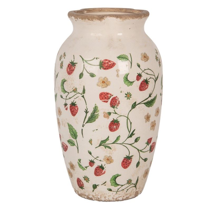 Декоративная керамическая ваза в винтажном стиле Strawberries, 16*27 см, 6CE1942S