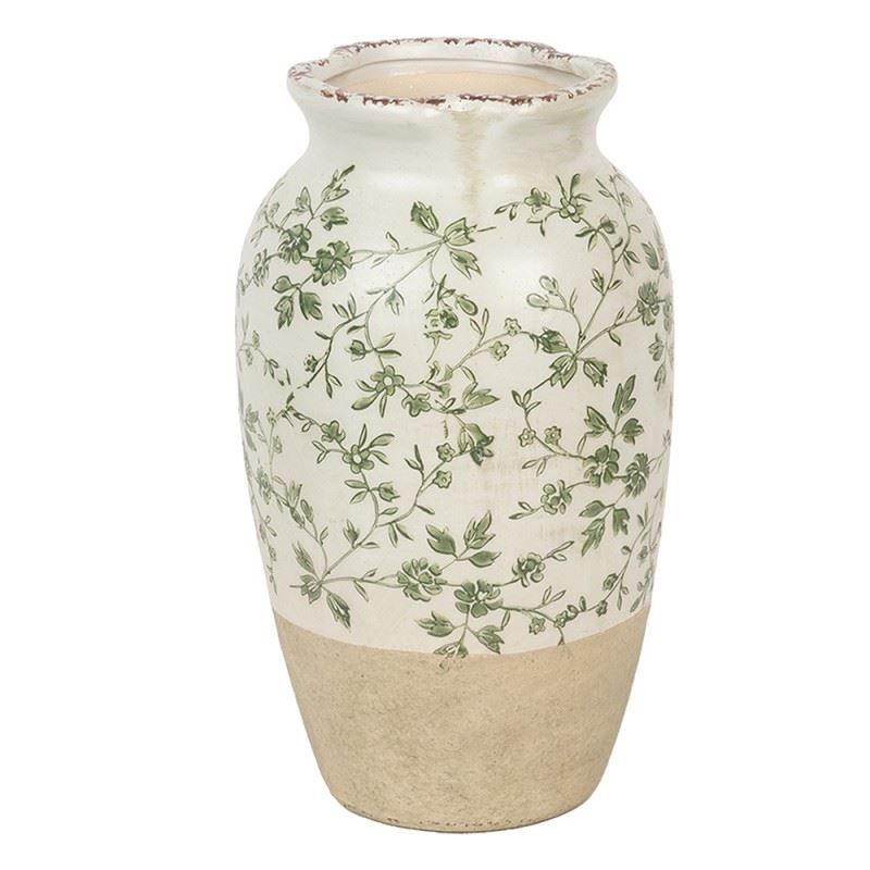 Декоративная керамическая ваза в винтажном стиле Pastel Green, 16*27 см, 6CE1943S