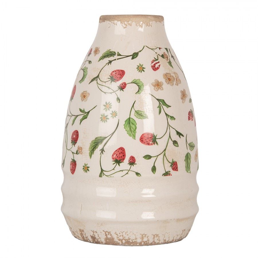 Декоративна керамічна ваза в вінтажному стилі Strawberries, 17*27 см, 6CE1946S