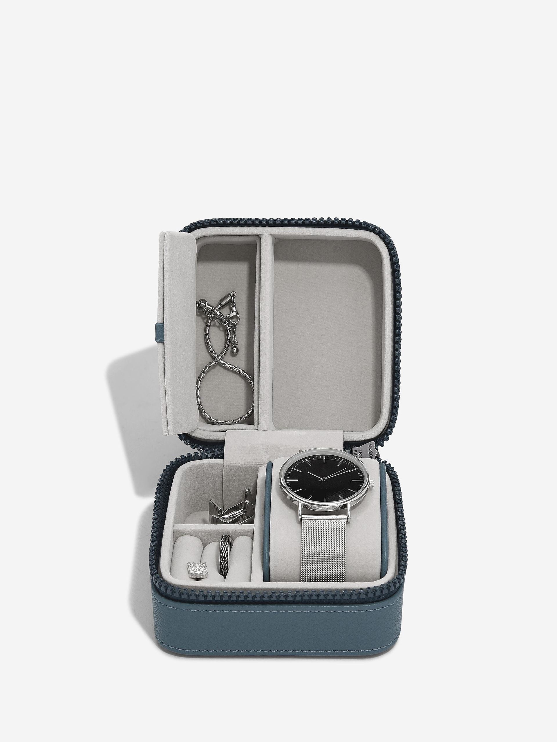 Скринька для годинників Stackers Blue Canvas, 11*7*11 см, 76401