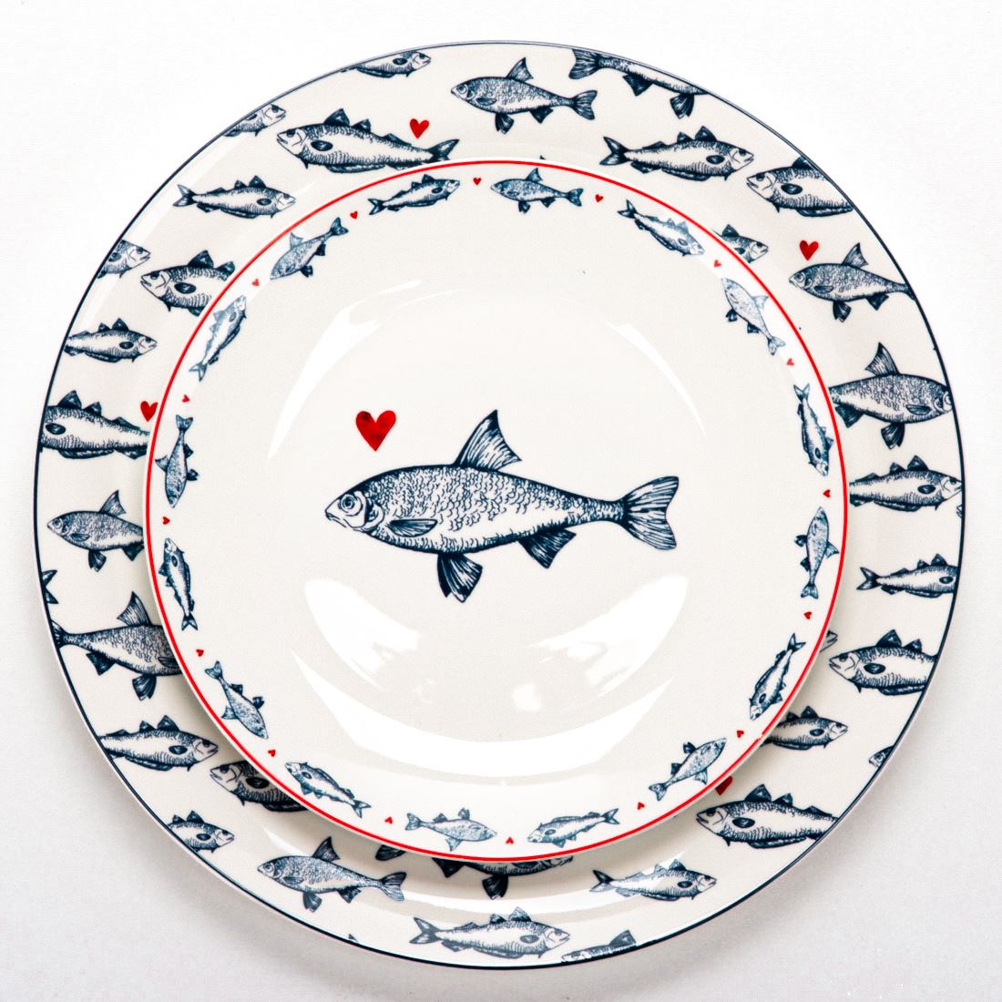 Тарелка Blue Fishes, 26 см, SSFFP