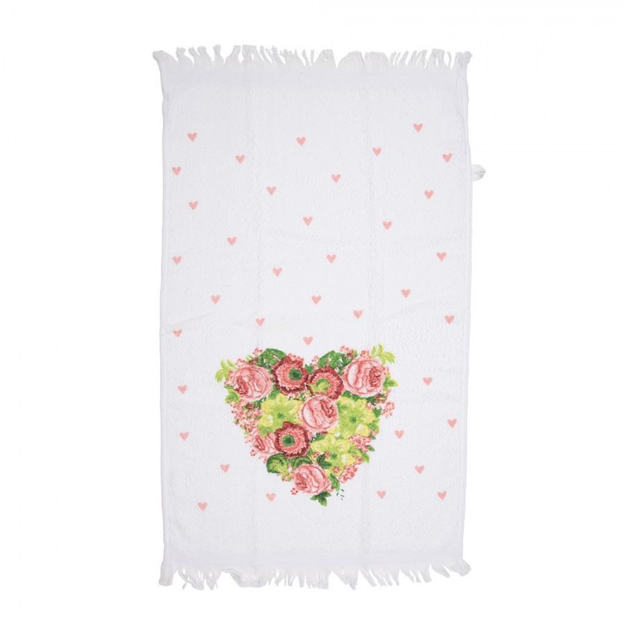 Рушник з бавовни преміум-класу Pink Hearts, 40*66 см, CT033
