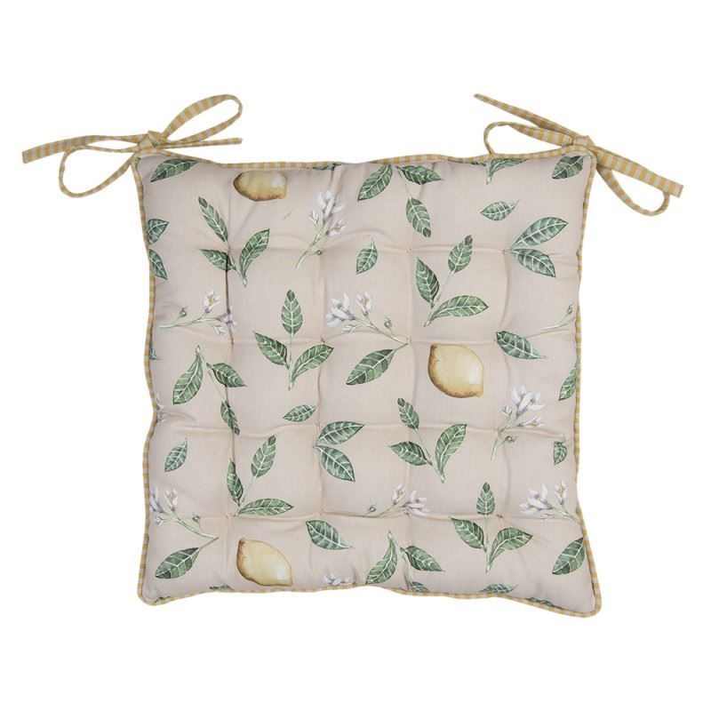 Подушка на стілець Lemons and leafs, 40*40 см, LEL29