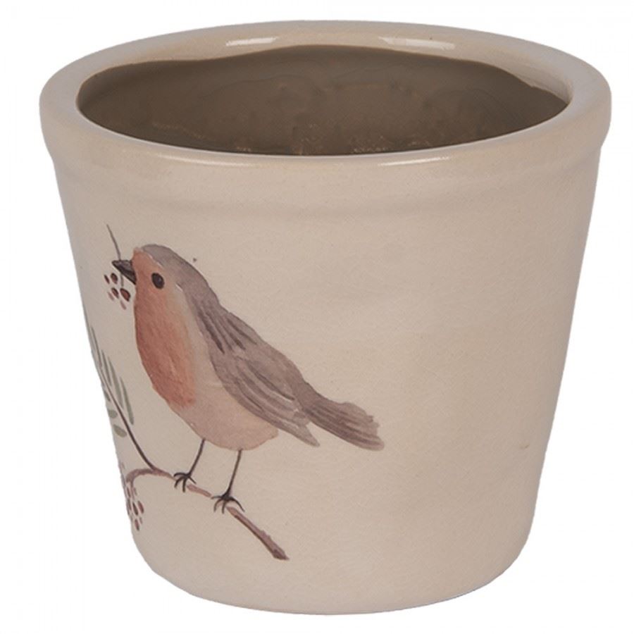 Керамическое кашпо для цветов в винтажном стиле Bird, 21*20 см, 6CEVGP0001XL