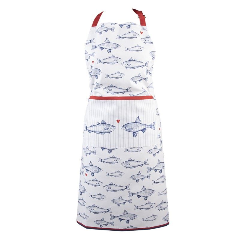 Фартух Clayre & Eef Blue White Fishes, 70*85 см, SSF41