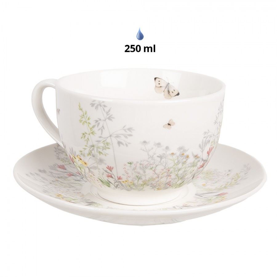 Чашка с блюдцем Summer Flowers, 250 мл, WFFKS