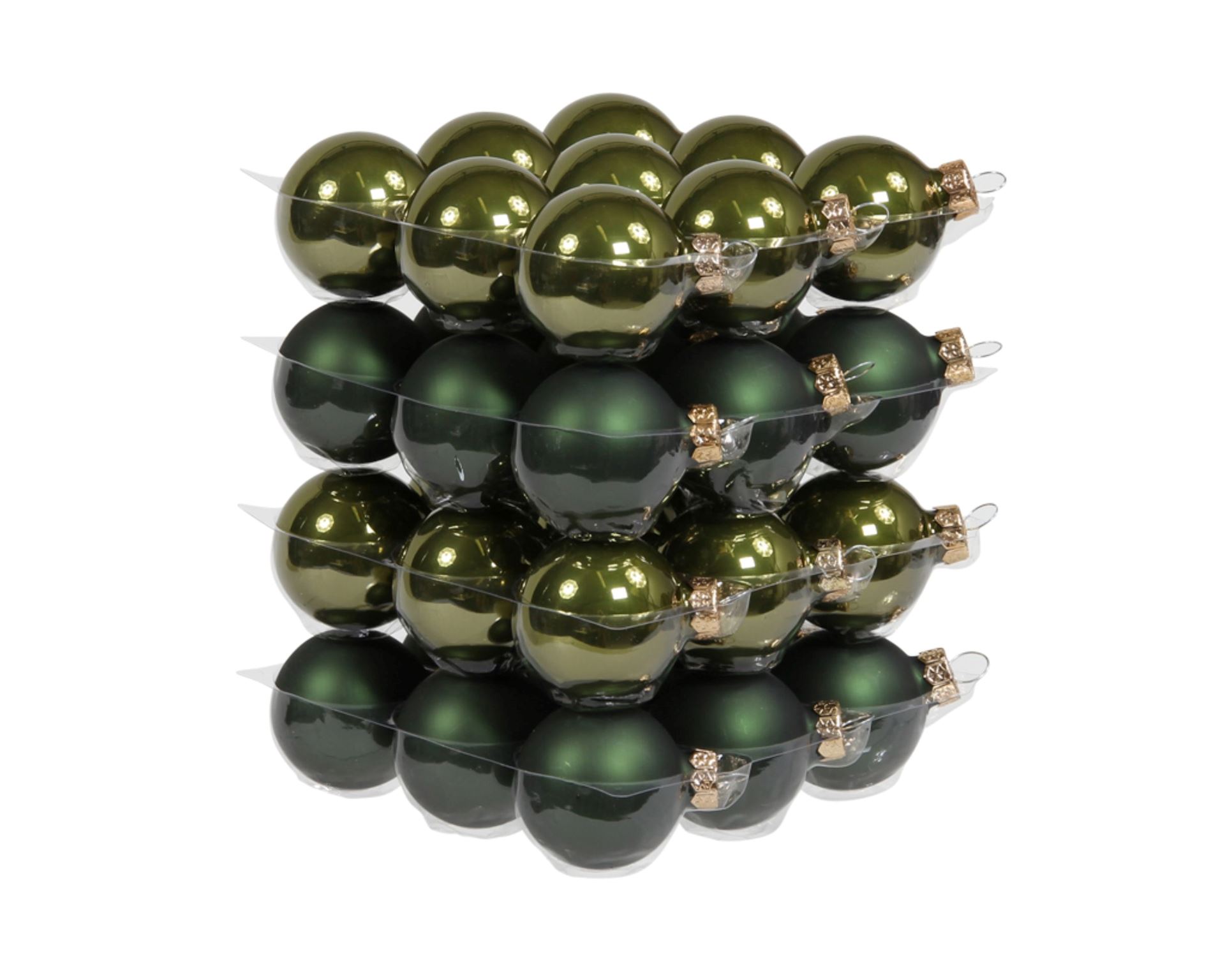 Набір скляних куль для ялинки Pine Green, 36 шт, 4 см, 11.3807