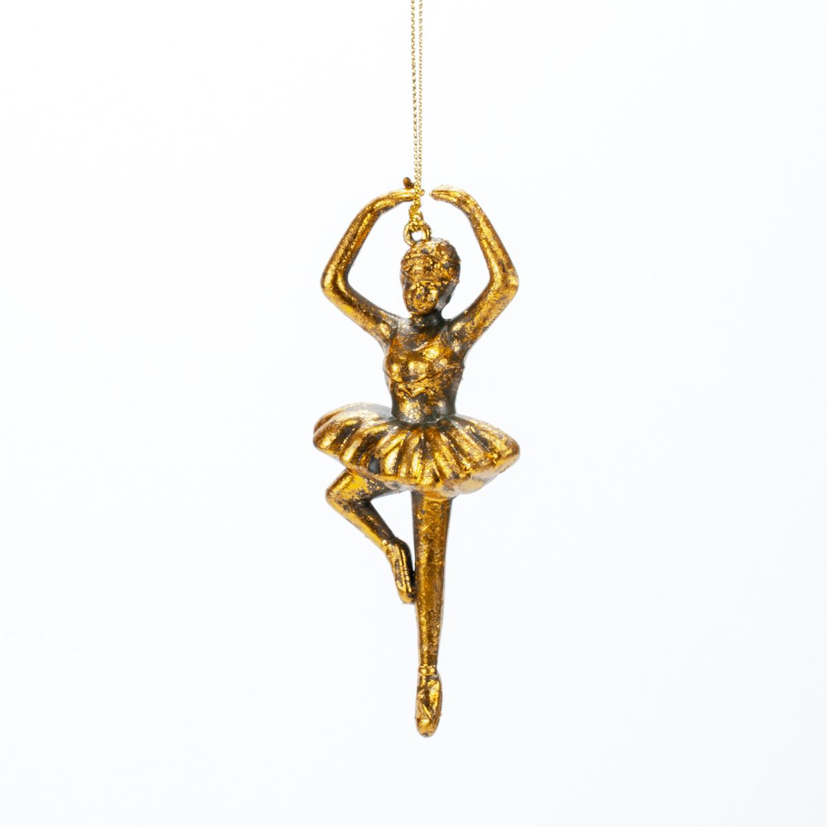 Новорічна прикраса Балерина Antique gold, 12*5*3 см, 133108