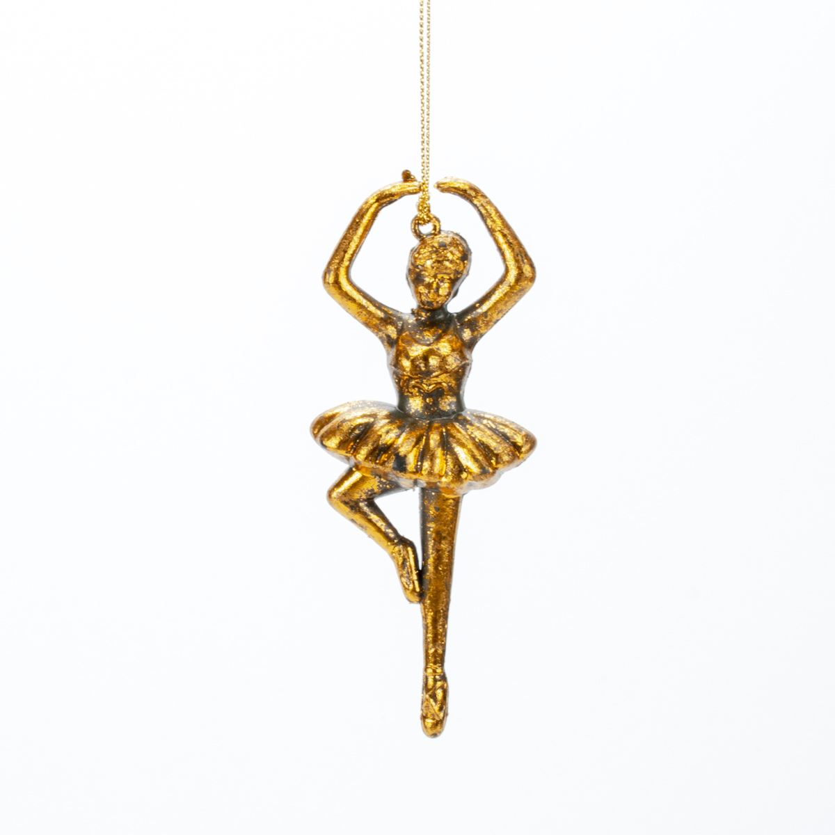 Новорічна прикраса Балерина Antique gold, 12*5*3 см, 133108