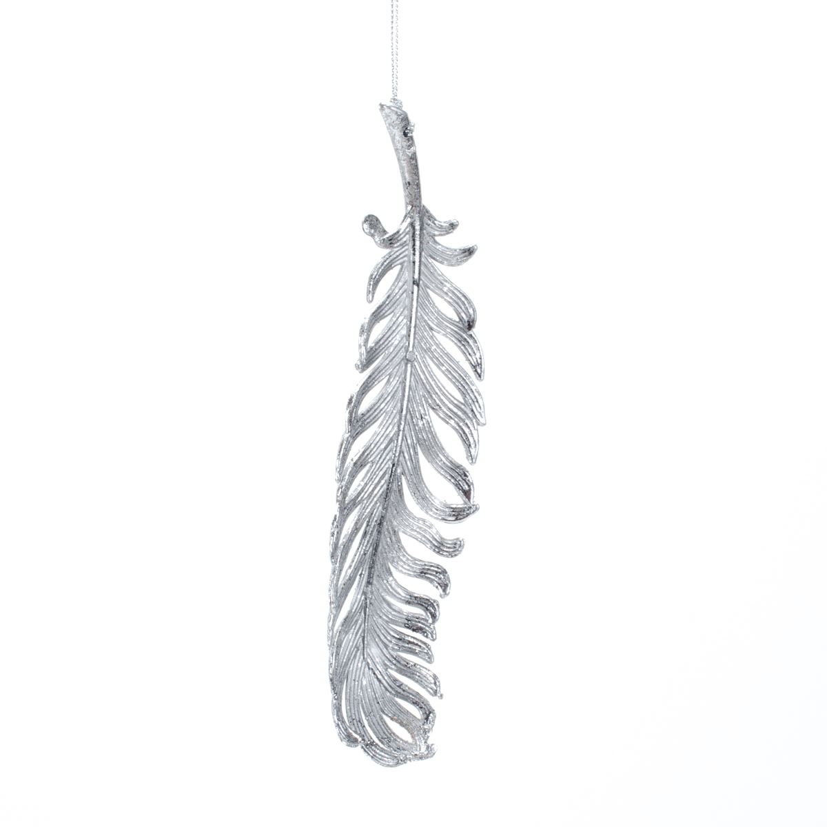 Новорічна прикраса Пір'ячко Antique silver, 19*5*2 см, 133134