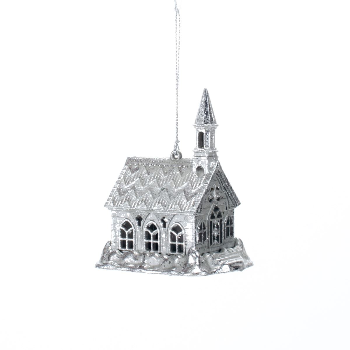 Новогоднее украшение Дом Antique silver, 10*7,5*6 см, 146553