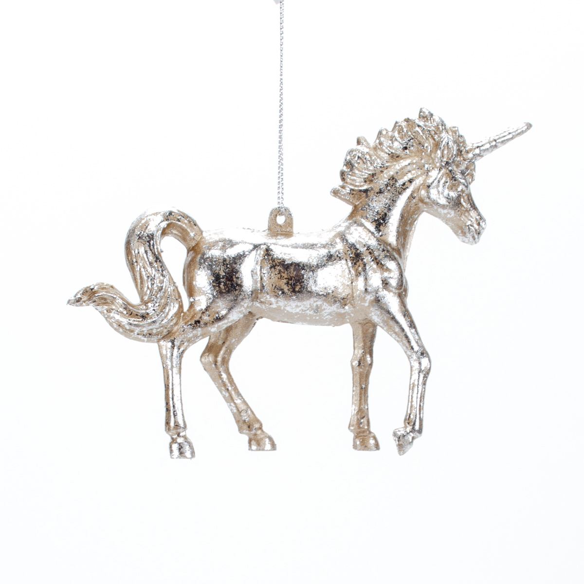 Новорічна прикраса Єдиноріг Antique silver, 11*15*3 см, 147039