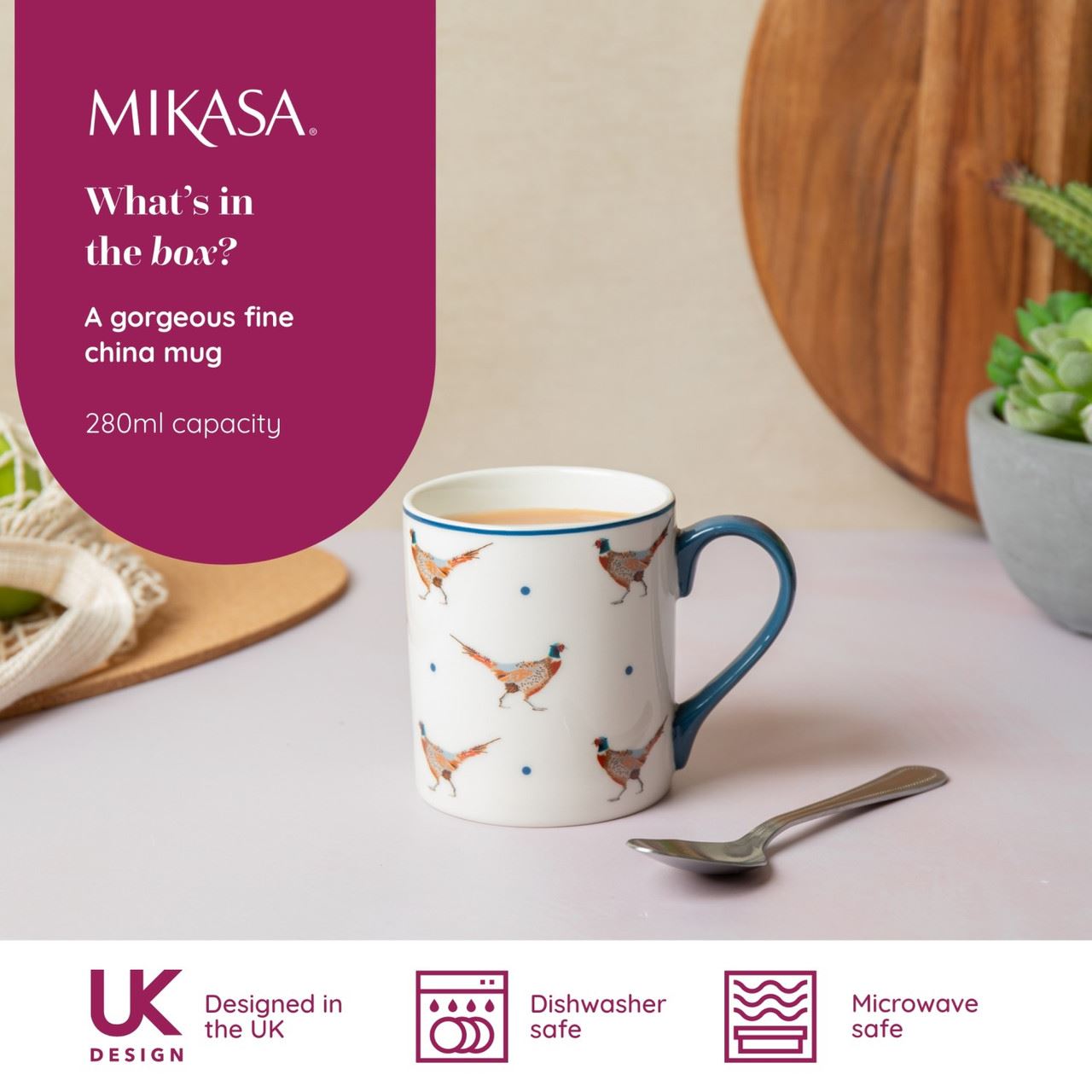 Чашка в подарочной упаковке Mikasa Pheasant, 280 мл, MKCANPHEAS