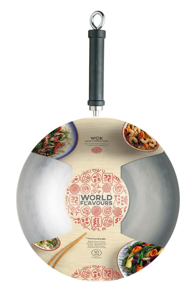 Сковорода Wok KitchenCraft World of Flavours, KCOR5