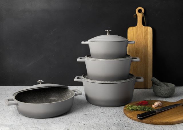 Каструля MasterClass Ombre Grey, 2,5 л, MCMCRD20GRY