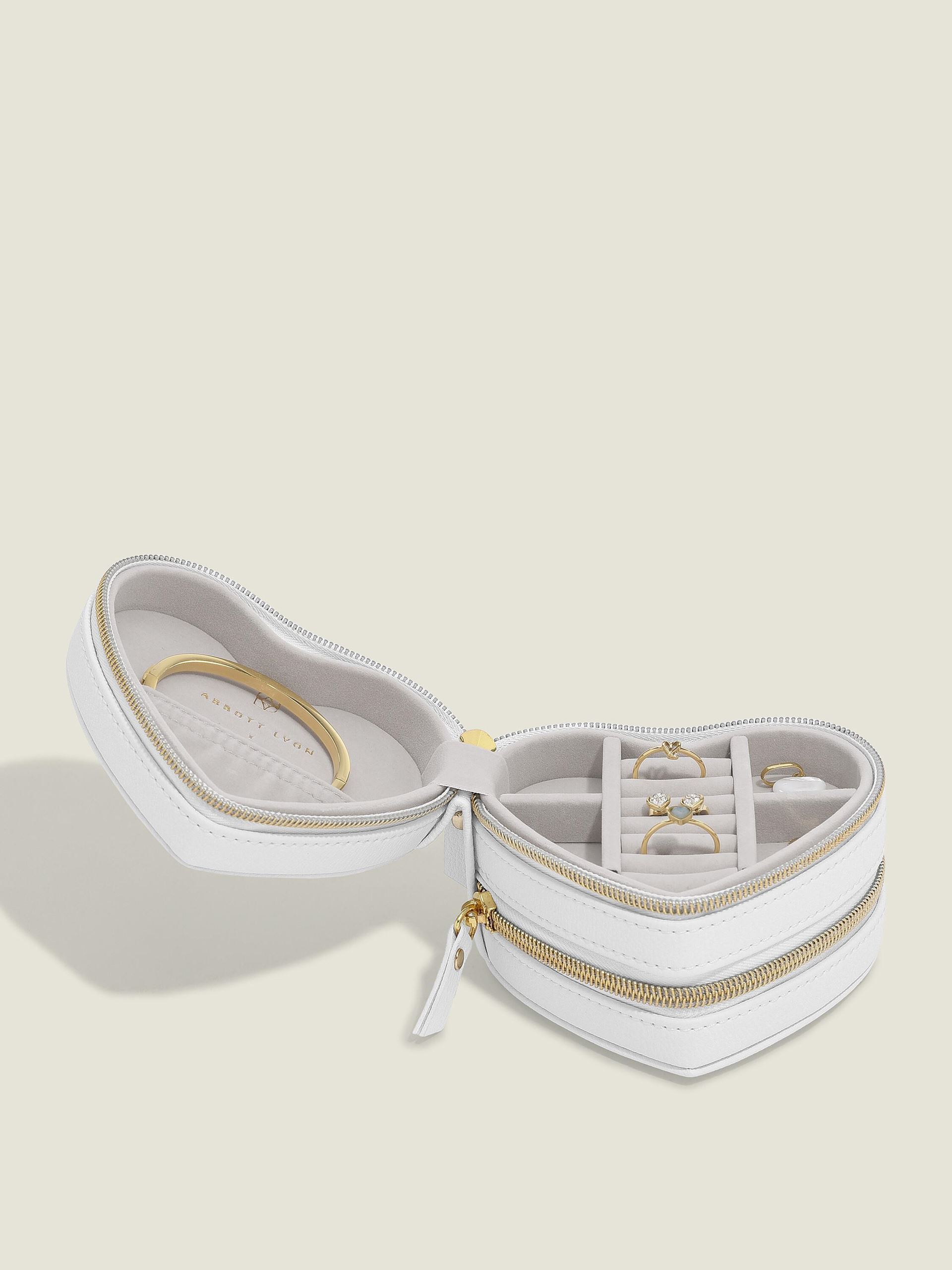 Органайзер для прикрас Travel Stackers White Pebble & Champagne Gold, 76668