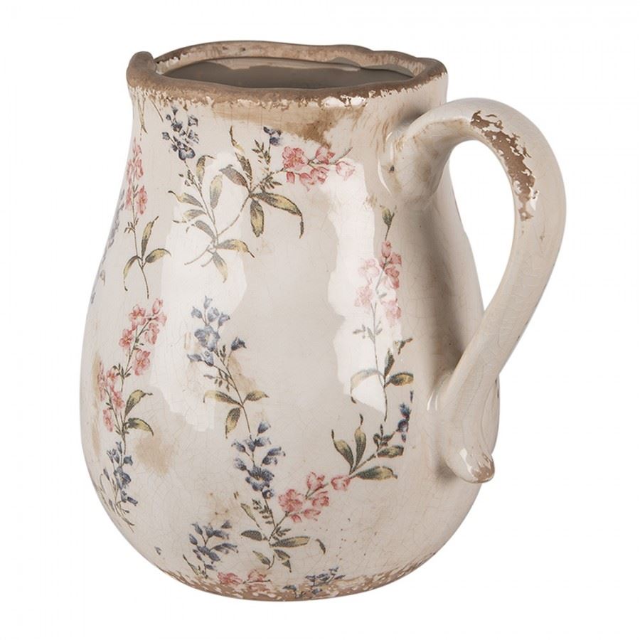 Декоративный керамический кувшин в винтажном стиле, 21*16*20 см, 6CE1616L