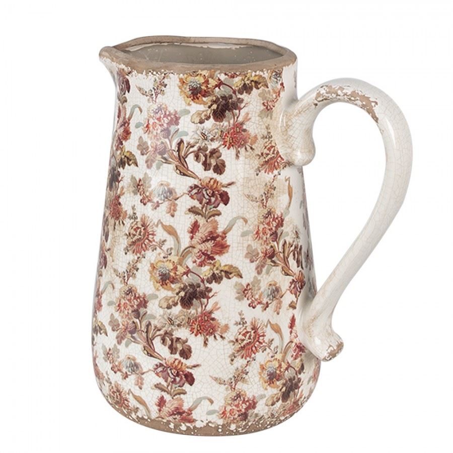 Декоративний керамічний глечик в вінтажному стилі, 21*15*23 см, 6CE1651L