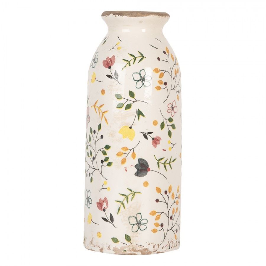 Декоративная керамическая ваза в винтажном стиле Colored Flowers, 8*20 см, 6CE2018
