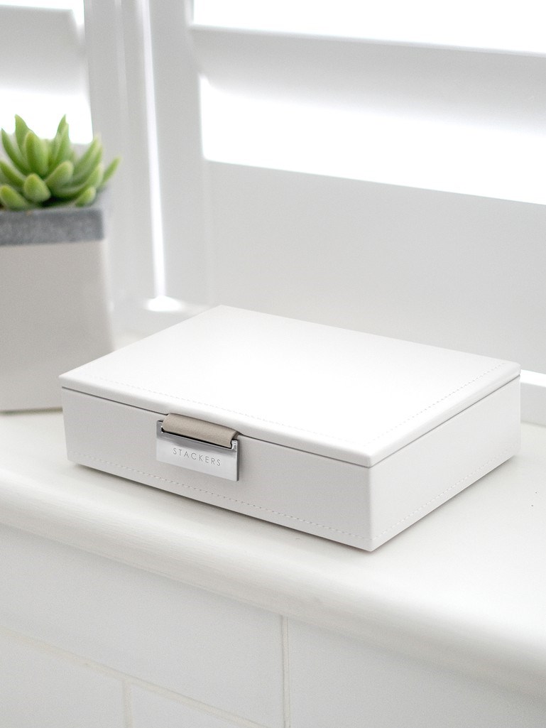 Скринька для прикрас Stackers White & Silver, 12,5*18*4 см, 70804