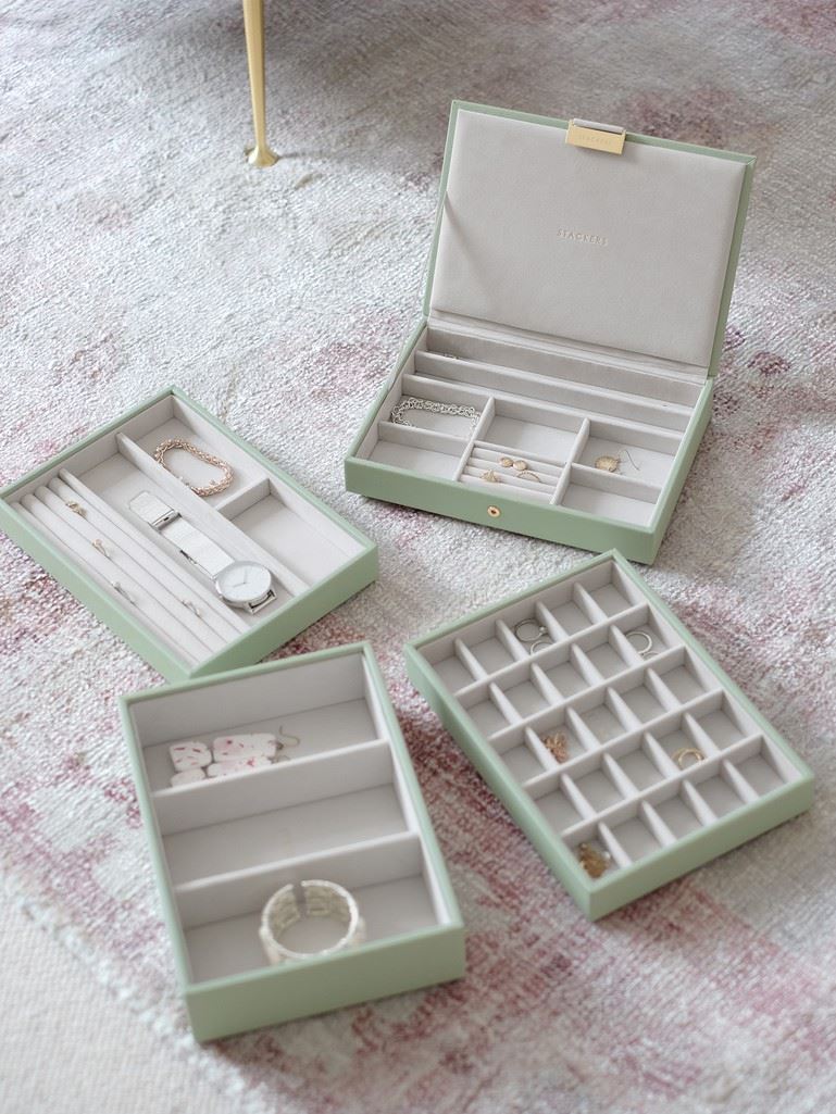 Скринька для прикрас Stackers Sage Green & Champagne Gold, 18*25*19,5 см, 74518