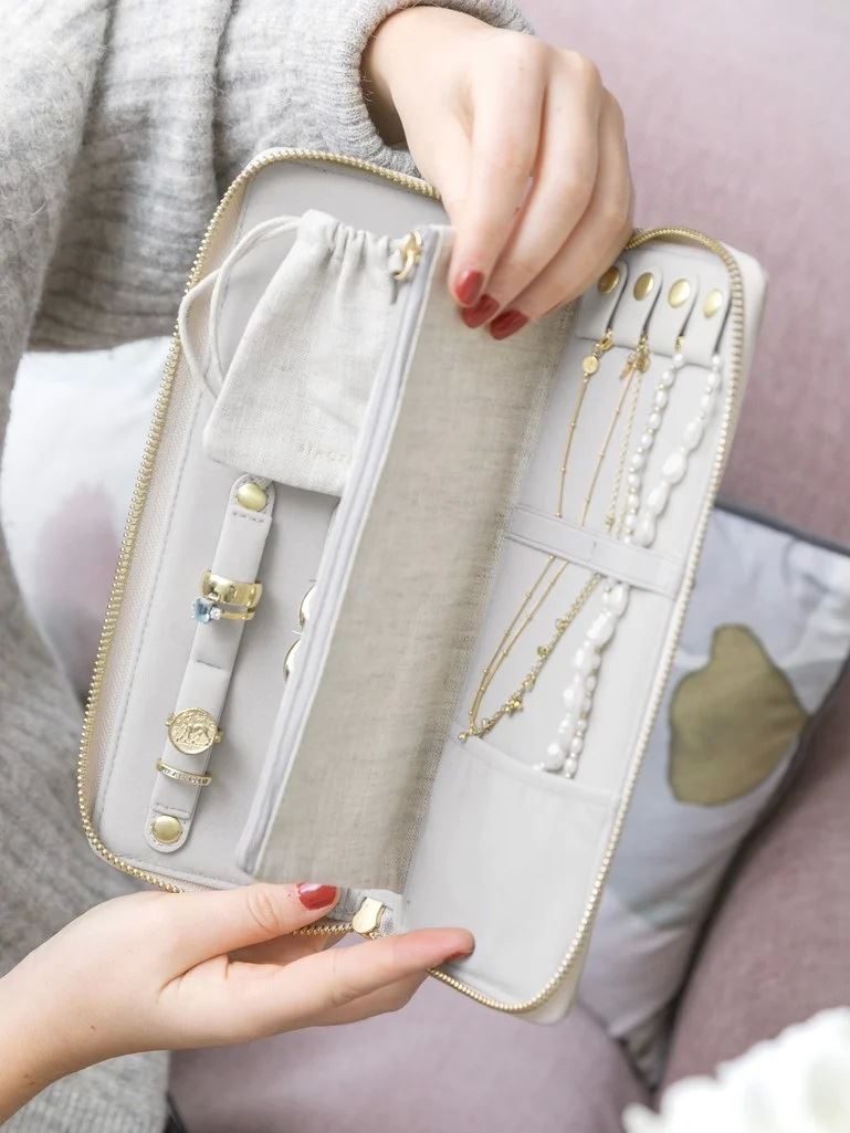 Органайзер для прикрас Travel Stackers Jewellery Roll Oatmeal & Linen, 24,5*10,5*3 см,  76392