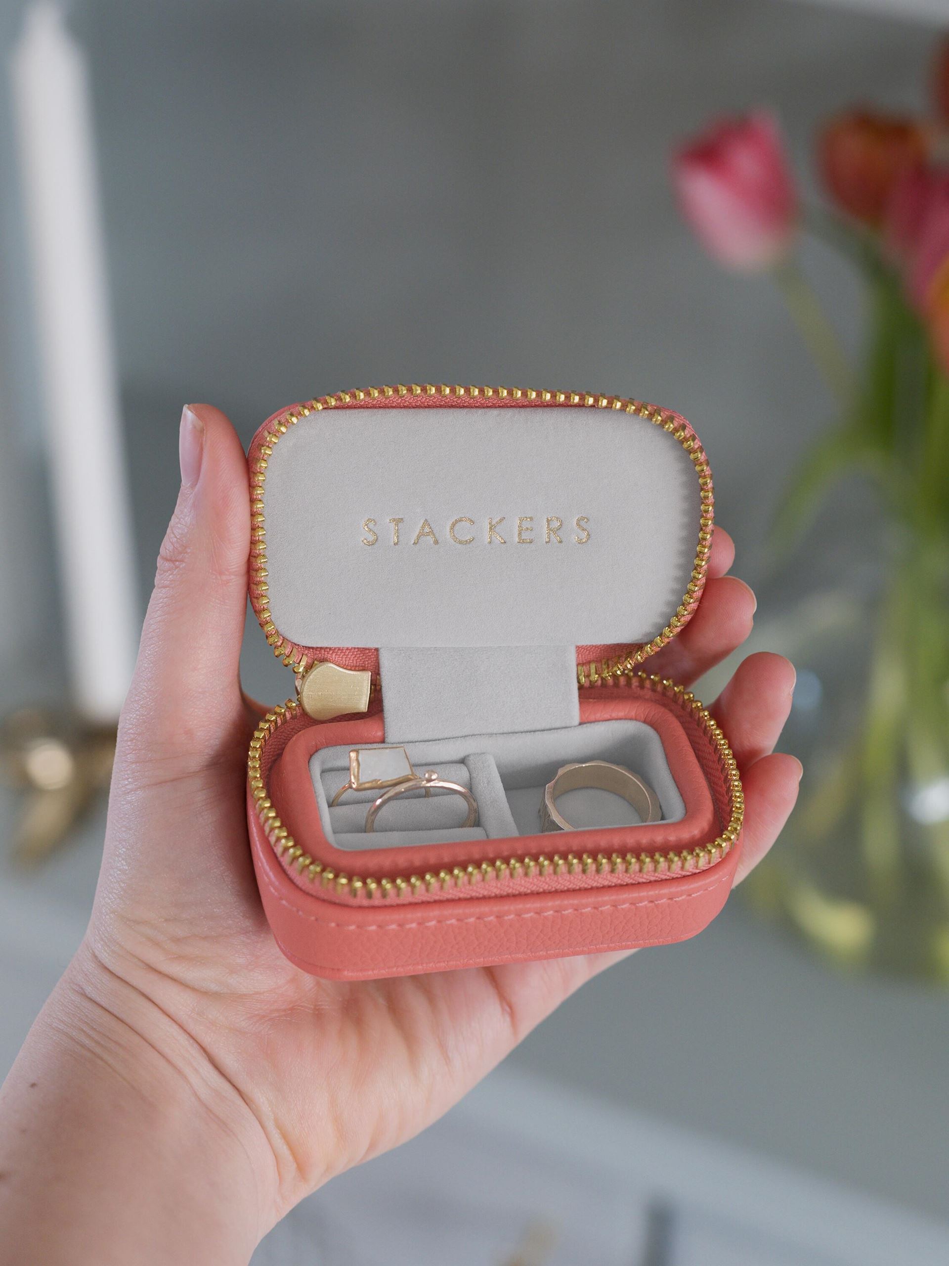 Органайзер для прикрас Travel Stackers Grapefruit & Champagne Gold, 4,3*8*3,6 см, 76698