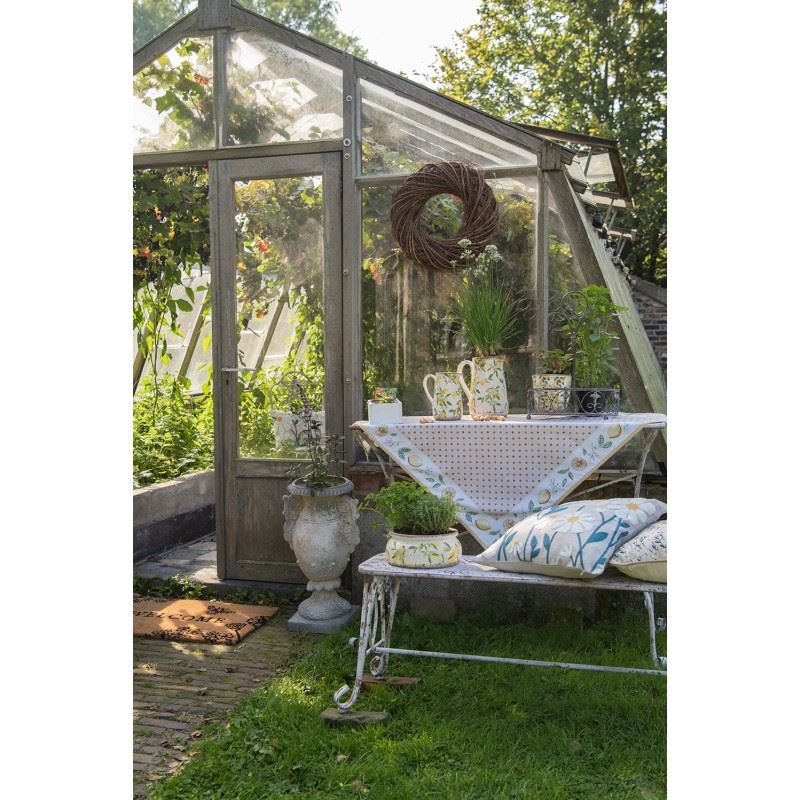 Декоративный керамический кувшин в винтажном стиле Yellow Lemons, 16*11*18 см, 6CE1530M