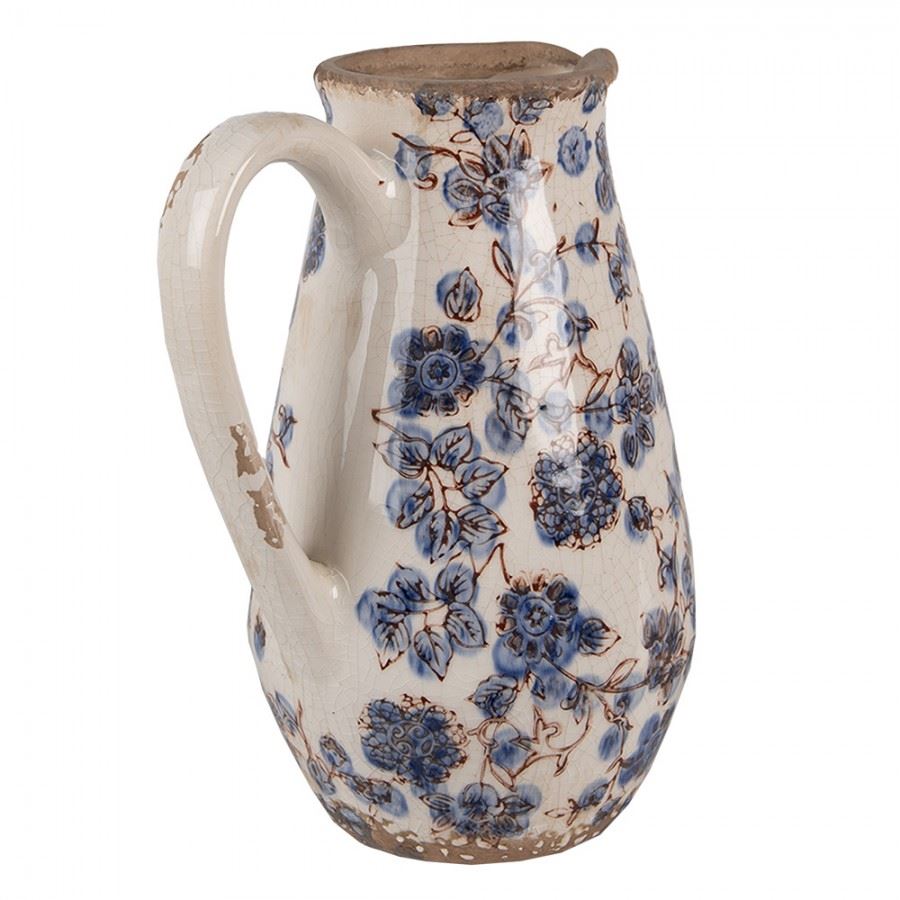 Декоративный керамический кувшин в винтажном стиле, 17*13*22 см, 6CE1621S